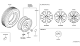 Diagram for 2015 Infiniti QX70 Spare Wheel - D0C00-1CA4A