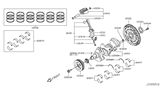 Diagram for 2012 Infiniti EX35 Piston Ring Set - 12035-1EA0A