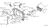 Diagram for 2012 Infiniti FX35 Radiator Support - 62520-1CA0A