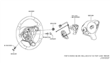 Diagram for Infiniti QX70 Steering Wheel - 48430-1CA1A
