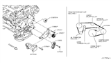 Diagram for Infiniti M37 A/C Idler Pulley - 11925-EY00A