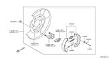 Diagram for 2014 Infiniti Q50 Parking Brake Shoe - D4060-CA01A