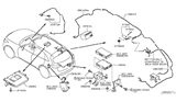 Diagram for 2014 Infiniti QX70 Antenna Cable - 28243-1CE2A