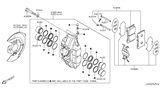 Diagram for Infiniti FX50 Brake Caliper Repair Kit - 41121-JL00B