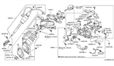 Diagram for Infiniti G35 Steering Shaft - 48822-JK60A