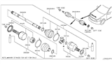 Diagram for 2012 Infiniti G37 Axle Shaft - 39100-JK500
