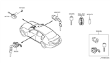 Diagram for Infiniti G37 Ignition Lock Cylinder - 99810-1NM0A