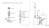 Diagram for Infiniti Q60 Shock and Strut Boot - 55240-JK00A