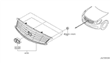 Diagram for Infiniti Q40 Grille - 62310-1NF1A