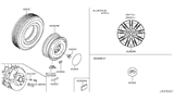 Diagram for 2015 Infiniti Q40 Spare Wheel - D0300-1VW9J