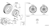 Diagram for 2015 Infiniti Q40 Spare Wheel - D0C00-1NH4A