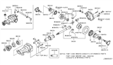 Diagram for 2008 Infiniti FX45 Differential Bearing - 38140-0C00A