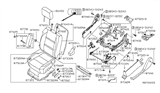 Diagram for Infiniti QX56 Seat Heater - 87385-ZE32A