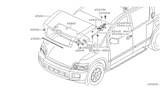 Diagram for Infiniti QX56 Lift Support - 65470-7S600