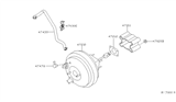 Diagram for Infiniti Brake Booster Vacuum Hose - 47430-8S100