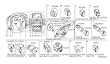 Diagram for Infiniti Dimmer Switch - 25190-ZQ10A