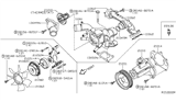 Diagram for Infiniti Thermostat Gasket - 13050-7S000