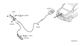 Diagram for Infiniti QX56 Hood Cable - 65620-7S000