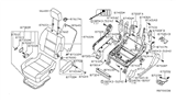 Diagram for 2010 Infiniti QX56 Seat Cushion - 87300-ZQ12A