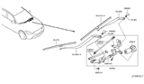Diagram for Infiniti M35h Wiper Arm - 28881-1MA0A