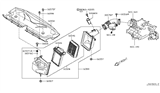 Diagram for Infiniti M35h Air Duct - 16576-1MG0A