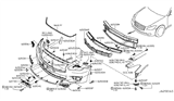 Diagram for Infiniti M35h Grille - 62256-1MA0A