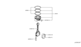 Diagram for Infiniti QX30 Piston Ring Set - 12033-HG00C