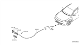 Diagram for Infiniti QX30 Hood Cable - 65620-5DA0B