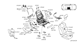 Diagram for Infiniti Q60 Seat Cushion - 87311-5CA1A