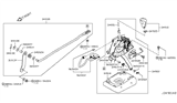 Diagram for Infiniti Q60 Automatic Transmission Shifter - 34901-4GF2C