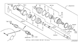 Diagram for Infiniti M35h CV Boot - 39741-03P29