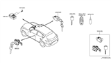Diagram for Infiniti Ignition Lock Cylinder - 99810-1UX1A