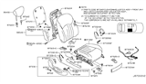 Diagram for 2014 Infiniti QX50 Seat Cover - 87620-1BD8A