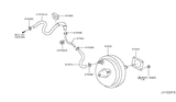 Diagram for Infiniti Brake Booster Vacuum Hose - 47471-JK62E
