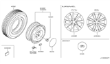 Diagram for 2010 Infiniti EX35 Spare Wheel - D0300-1BA2A