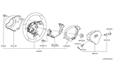 Diagram for Infiniti G37 Steering Wheel - 48430-JK070