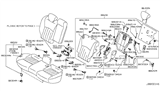 Diagram for Infiniti EX37 Seat Cushion - 88300-1BN0C