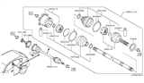 Diagram for 2012 Infiniti G37 Axle Shaft - 39601-1BB0A