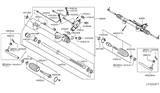 Diagram for Infiniti EX35 Steering Gear Box - 49001-1BA2B