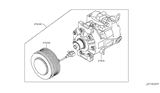 Diagram for Infiniti Q60 A/C Compressor - 92600-1CB1C