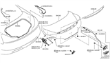 Diagram for Infiniti Q60 Tailgate Lift Support - 84430-JL01A