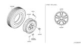 Diagram for Infiniti G25 Spare Wheel - 40300-1BT7A