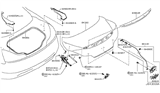 Diagram for 2010 Infiniti G37 Tailgate Lift Support - 84430-JL00A