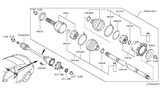 Diagram for 2013 Infiniti G37 Axle Shaft - 39600-1ND0A
