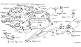 Diagram for Infiniti Q70L Exhaust Hanger - 20713-1MC0A