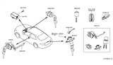 Diagram for 2011 Infiniti FX35 Ignition Lock Cylinder - 48700-1NC0A