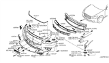 Diagram for Infiniti Q70 Grille - 62256-1MS0A