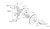 Diagram for Infiniti Q60 Steering Knuckle - 43019-5CA0A