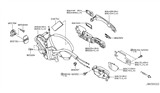 Diagram for Infiniti M35h Door Latch Assembly - 80501-1MA0A