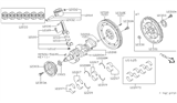Diagram for Infiniti I30 Piston Ring Set - 12033-38U01